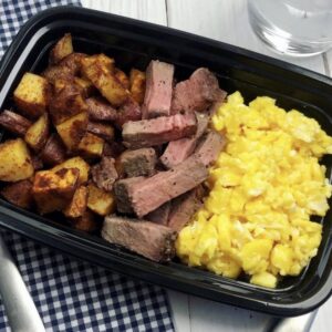 Steak and Scrambled Eggs