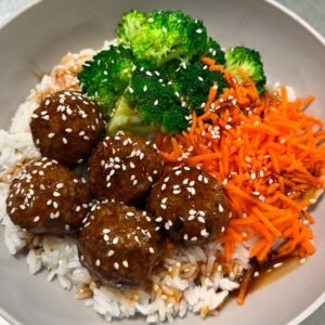 Teriyaki Meatball Bowl
