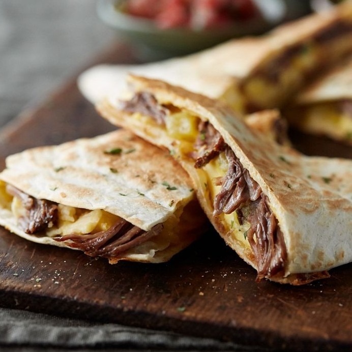 Breakfast Steak Quesadilla