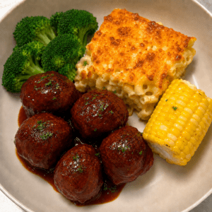 BBQ Meatball Bowl